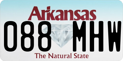 AR license plate 088MHW