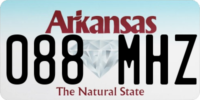 AR license plate 088MHZ