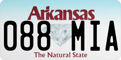 AR license plate 088MIA