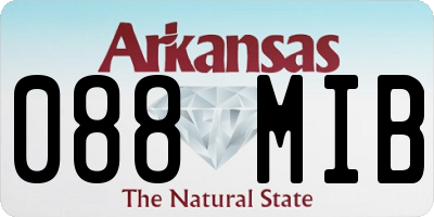 AR license plate 088MIB