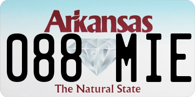 AR license plate 088MIE