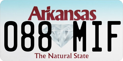 AR license plate 088MIF
