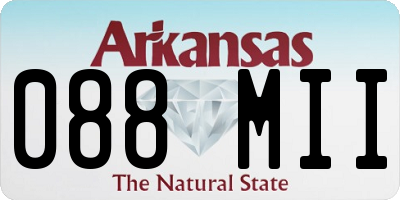 AR license plate 088MII