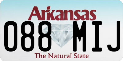 AR license plate 088MIJ