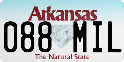 AR license plate 088MIL