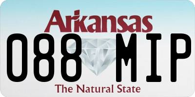 AR license plate 088MIP