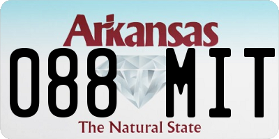 AR license plate 088MIT