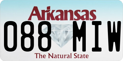 AR license plate 088MIW