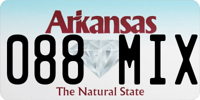 AR license plate 088MIX