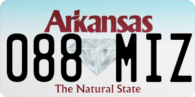 AR license plate 088MIZ