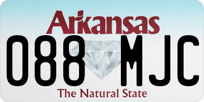 AR license plate 088MJC