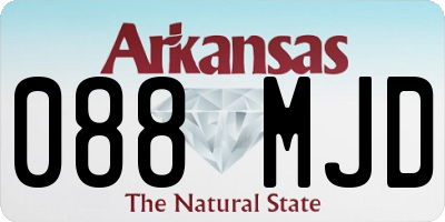 AR license plate 088MJD