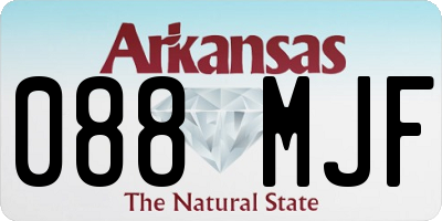 AR license plate 088MJF