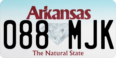 AR license plate 088MJK