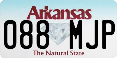 AR license plate 088MJP