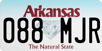AR license plate 088MJR