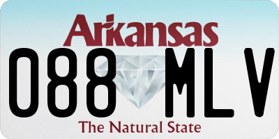 AR license plate 088MLV