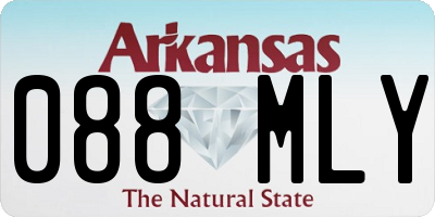 AR license plate 088MLY