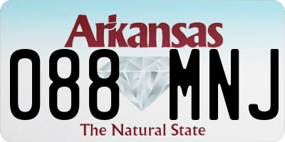 AR license plate 088MNJ