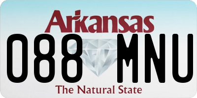 AR license plate 088MNU