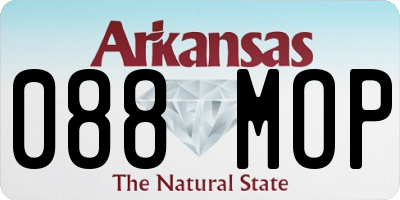 AR license plate 088MOP