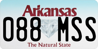 AR license plate 088MSS