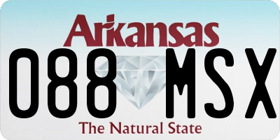 AR license plate 088MSX