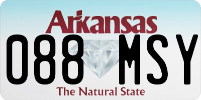 AR license plate 088MSY