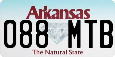 AR license plate 088MTB