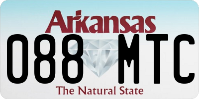 AR license plate 088MTC