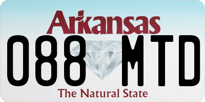 AR license plate 088MTD