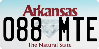 AR license plate 088MTE