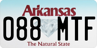AR license plate 088MTF
