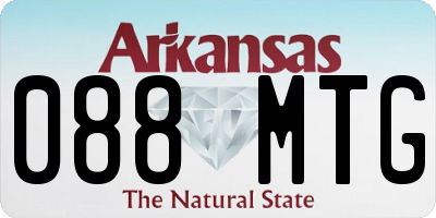 AR license plate 088MTG