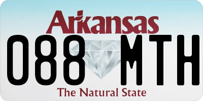 AR license plate 088MTH