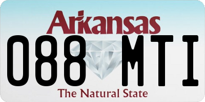 AR license plate 088MTI