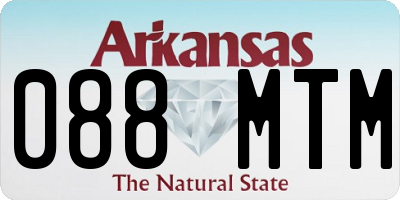 AR license plate 088MTM