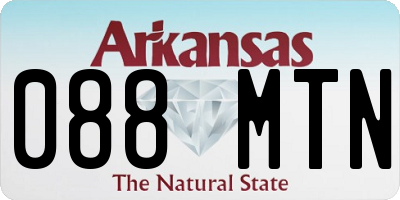 AR license plate 088MTN