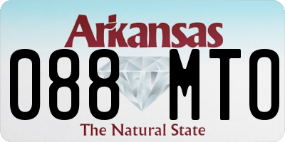 AR license plate 088MTO