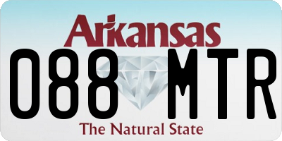 AR license plate 088MTR