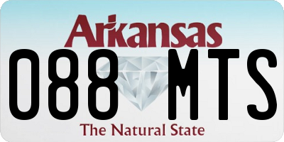 AR license plate 088MTS