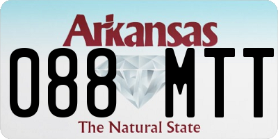 AR license plate 088MTT