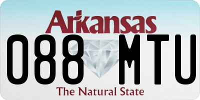 AR license plate 088MTU