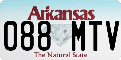 AR license plate 088MTV