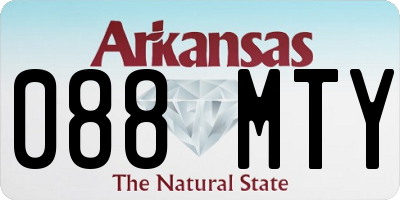 AR license plate 088MTY