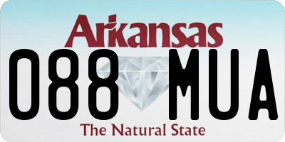 AR license plate 088MUA