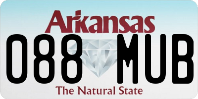 AR license plate 088MUB