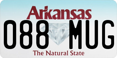 AR license plate 088MUG