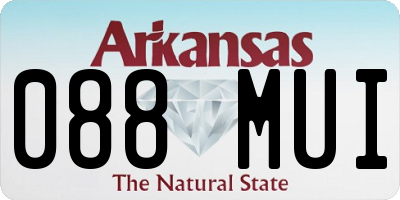 AR license plate 088MUI