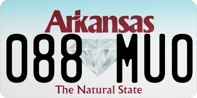 AR license plate 088MUO